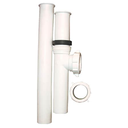 Larsen Supply Co 03-4207 1.5 in. White Plastic Disposal Connector Kit 661593